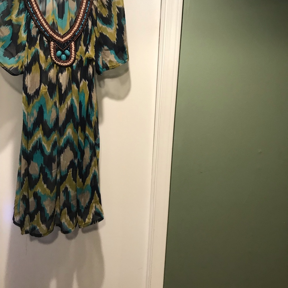H & M swim tunic size 10 beaded and beautiful